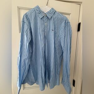 Vineyard Vines Light Blue Gingham Men's Shirt